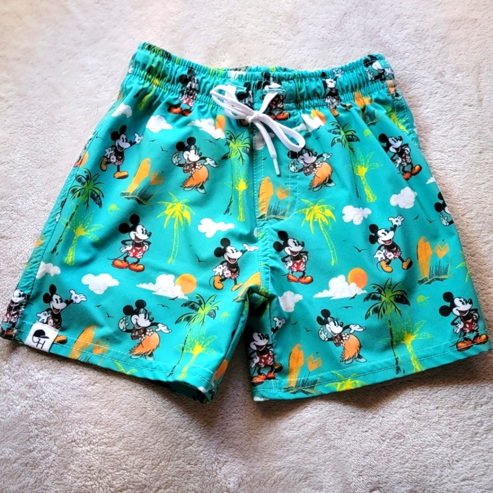 Aloha Mickey swim trunks - 4/5T